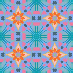 seamless pattern with flowers