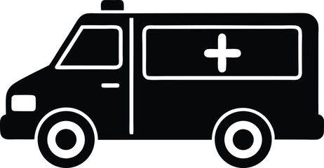ambulance vector icon.