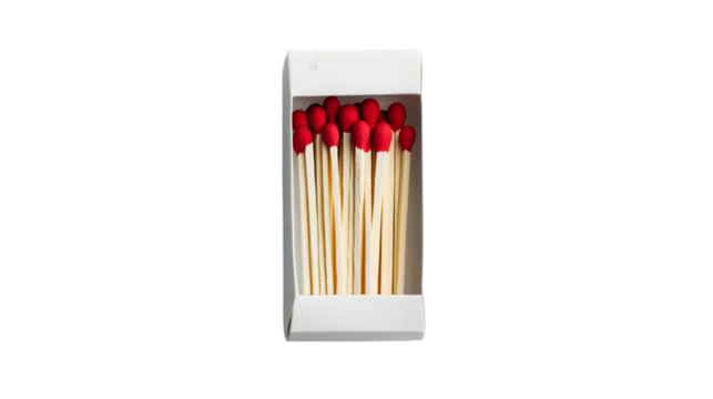 Matches Box Red Tip Matches Fire Safety