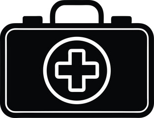 Fototapeta premium first aid kit vector icon.