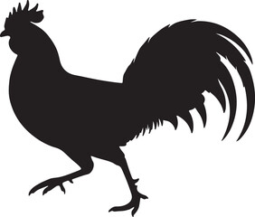Jungle Fowl Silhouette
