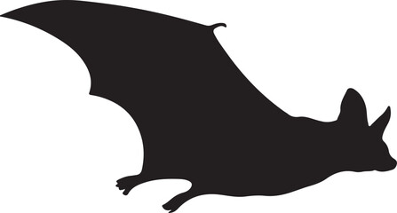 Oriental Fruit Bat Silhouette