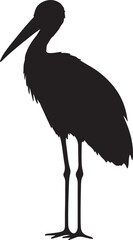 Oriental Stork Silhouette