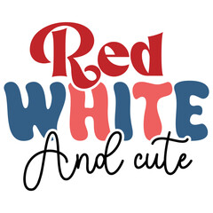 Retro 4th of July SVG Design | Vintage Patriotic USA SVG File