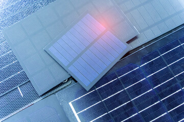 Various solar cell for solar panel.  element high efficiency.