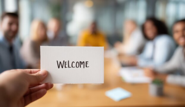 Meeting welcome diverse team collaboration