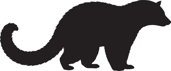 Binturong Vector Silhouette