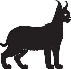 Caracal Vector Silhouette