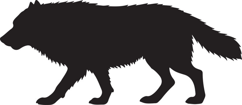 Dire Wolf Vector Silhouette