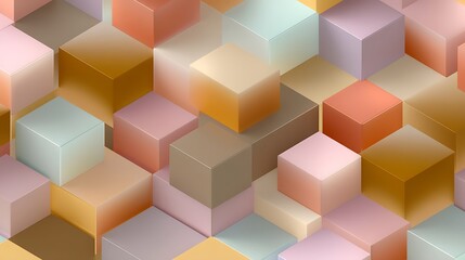 Obraz premium Colorful 3D Blocks Arranged in an Abstract Pattern for Design Use