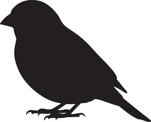Finch Vector Silhouette