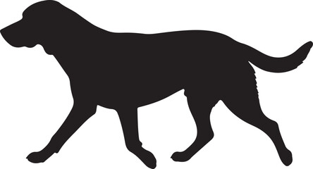 Finnish Hound Vector Silhouette