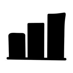Ascending Bar Graph Showing Growth and Progress in Business Development