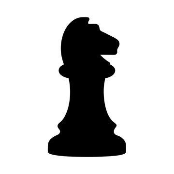 recommend clip art: Black Chess Knight Piece Silhouette Icon Strategy Game