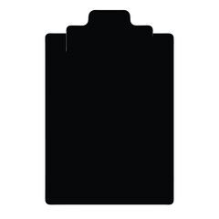 Blank Black Clipboard Icon Illustration Graphic Design Element