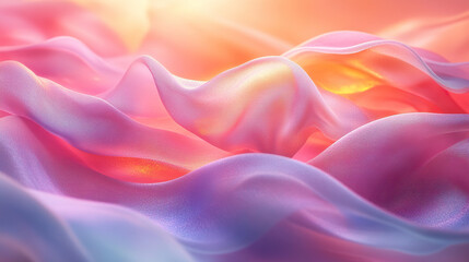 Obraz premium Abstract gradient with soft geometric shapes in warm tones, evoking harmony and tranquility