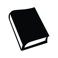 Simple Black Book Icon Graphic Illustration Design Element