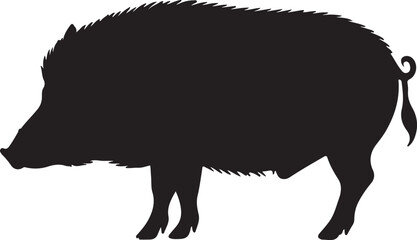 Hog Vector Silhouette