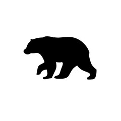 bear silhouette vector illustration