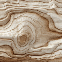 Seamless wood grain pattern with soft maple surface, featuring swirling natural textures