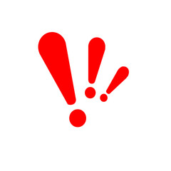 Red warning attention denger icon