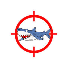 サメターゲットマーク