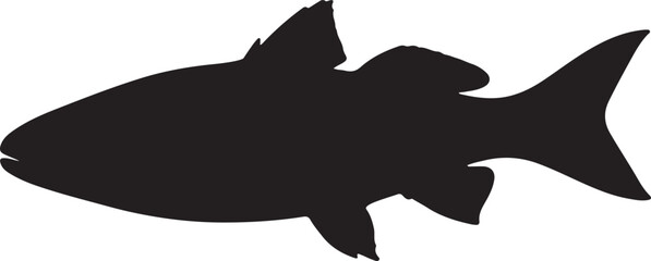 Kelp Forest Fish Vector Silhouette