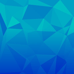 Gradient of blue abstract geometric background