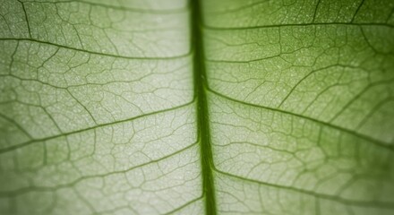 Fototapeta premium Close Up Detailed Green Leaf Texture