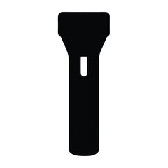 A minimalistic flashlight icon illustration with a clean and simple design