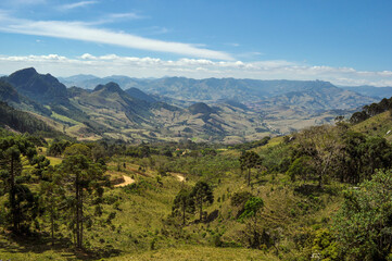 Naklejka premium mountain landscape with mountains
