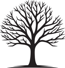 Obraz premium tree silhouette vector