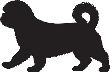 Shih Tzu Vector Silhouette