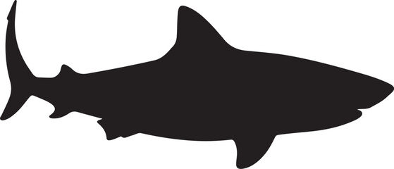 Tiger Shark Vector Silhouette