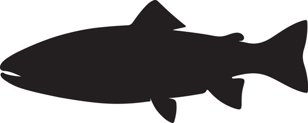 Trout Vector Silhouette