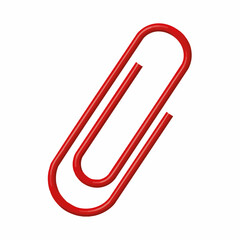 Vector illustration of a paper clip. Vector Image