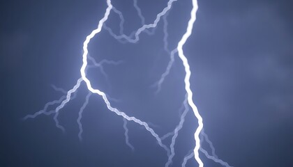 close up of a lightning bolt in the sky