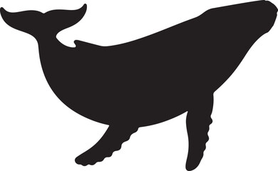 Whale Vector Silhouette