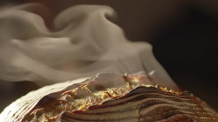 Freshly Baked Sourdough Bread with Steam - Powered by Adobe