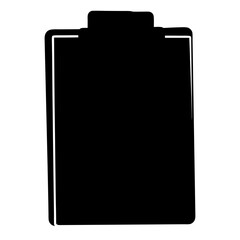 Simple black and white clipboard drawing, ready for your important documents