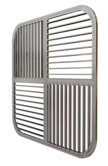 Modern Square Grill Design: A 3D rendering of a square BBQ grate with rounded corners, offering a contemporary look for your grilling setup.