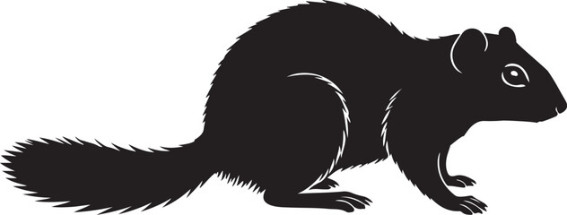 Xerus Vector Silhouette