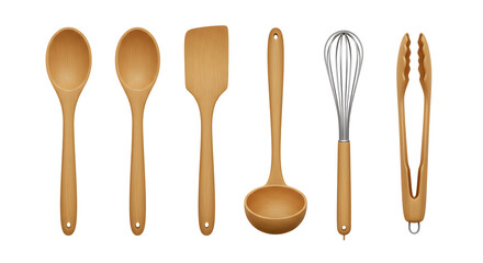 Wooden Kitchen Utensil Set