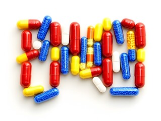 Colorful Capsules Medication Pills Health Pharmacy Drugs
