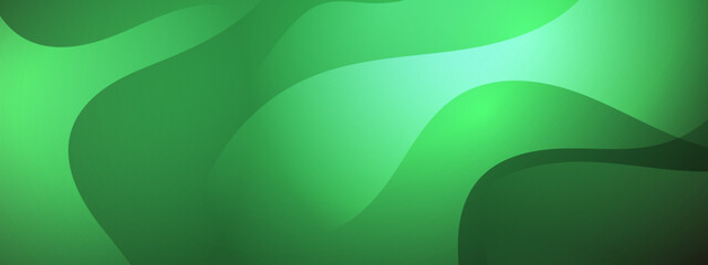 Abstract green curves with a gradient suitable for backgrounds, banners, and digital designs with a modern and artistic touch.