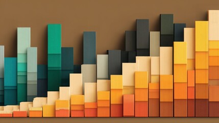 Cityscape representing fibonacci trust flow icon concept demonstrating belief-stage alignment in urban environments