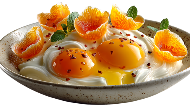 Creamy Dessert with Citrus and Spices in a Bowl