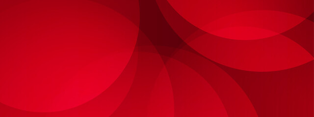 Red overlapping circles and curves suitable for abstract background design, modern art projects, digital illustrations, and geometric patterns.