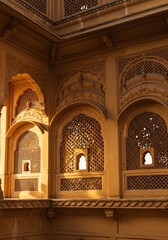 Ornate Wall with Windows