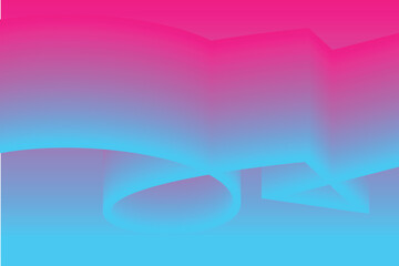 Dynamic abstract fluid design with neon pink and cyan gradient. Great for UI UX, web banners, digital branding, tech, web, or futuristic design visuals. eps10